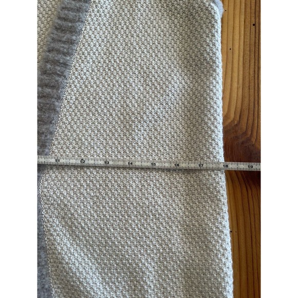 Amina Rubinacci Sz 40 Light Gray Cashmere Blend Knit Pockets Cardigan Sweater - Picture 10 of 12